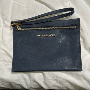 Michael Kors Wristlet Color: Navy Blue